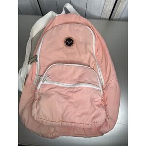 Vintage Roxy Y2K Surfing Distressed Pink Coral Lightweight Backpack Bag